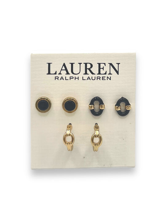 Lauren Ralph Lauren Link Stud Earrings (Set of 3)